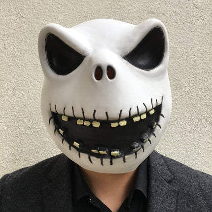 Halloween Adult Skeleton Full Face Mask for Men, Scary Costume Prop
