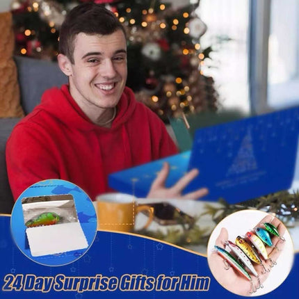 Christmas Fishing Tackle Advent Calendar 24 Day Surprise Countdown
