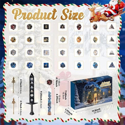 24-Day Mystery RPG Dice Box Christmas Advent Calendar 2025