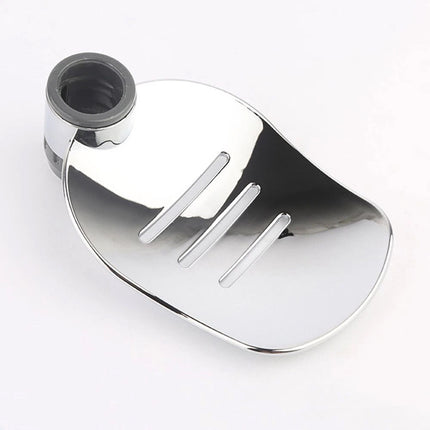 Adjustable Shower Rail Slide with ABS Leaf Shape Soap Dish Tray Holder
