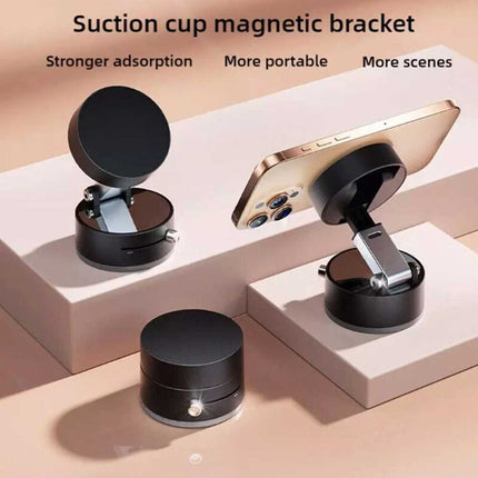 360° Rotation Magnetic Car Phone Holder Vacuum Suction Cup Mount Stand