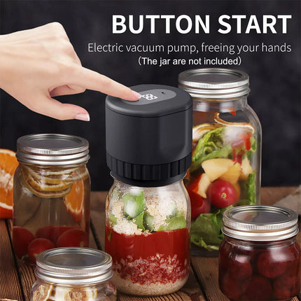 Electric Vacuum Sealer Kit for Mason Jars, Automatic Lids Sealer