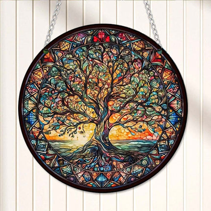 3Pack Tree of Life Home Garden Wall Art, Indoor Outdoor Acrylic Ornament