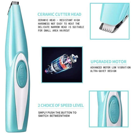 Professional Pet Dog Electric Hair Trimmer Mini Paw Pads Clippers Shaver