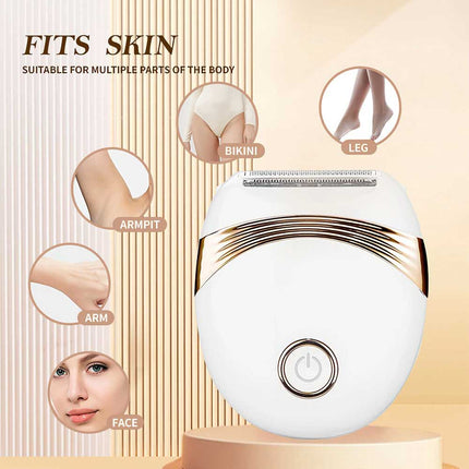 3-in-1 Rechargeable Wet & Dry Lady Body Shaver, Painless Mini Women Razor