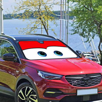 Car Windshield Sun Shade Cartoon Eye Visor SUV Front Window Cover