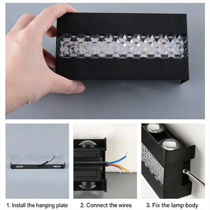 Waterproof LED Wall Light Up/Down 10W Indoor Outdoor Sconce IP65