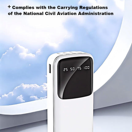 Slim Portable Power Bank 3C Certified 10000mAh 20000mAh Built in Cable Charger