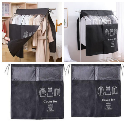 Clear Clothes Rail Cover, Hanging Storage Protector for Garment Rack NEW