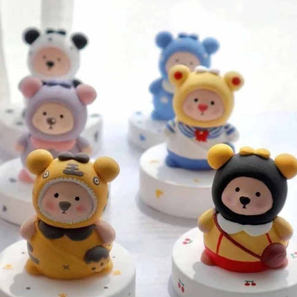 Set of 10 Bagged Bears Paint Your Own Decorations Arts Crafts DIY Set