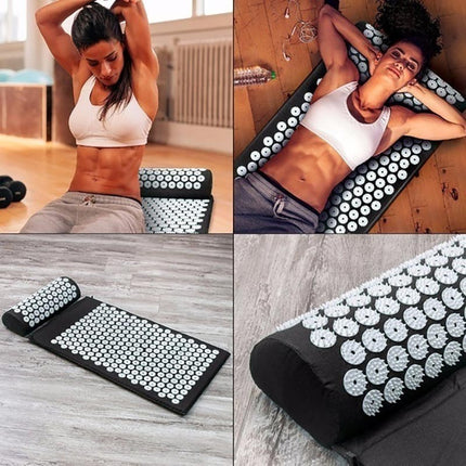 Non-slip Acupressure Yoga Mat, Spike Massage Cushion for Pilates & Fitness