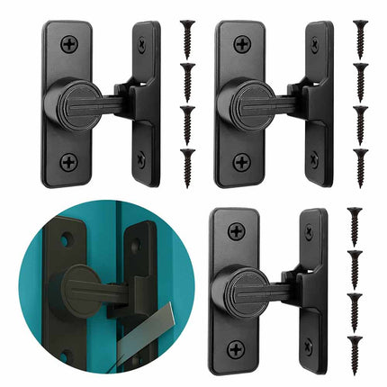 Heavy Duty 90° Barn Door Lock, Sliding Gate Latch for Barn