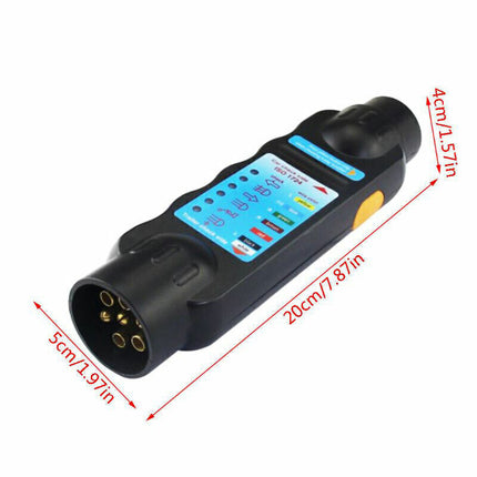 Universal 7 Pin Towing Trailer Circuit Tester for Light Plug Socket