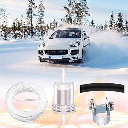 4M Fuel Pipe Line Set with Hose Clips and Filter for Diesel Heaters