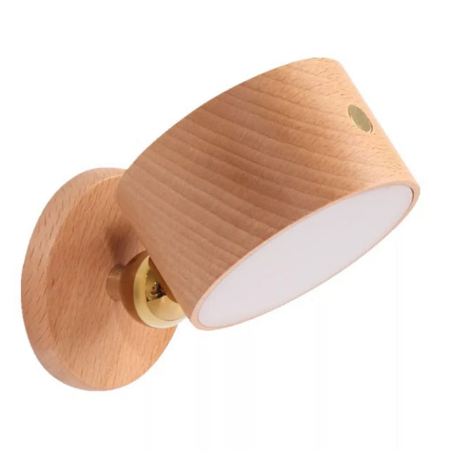 USB Rechargeable Wall Mounted LED Touch Light Dimmable Bedside Desk Lamp