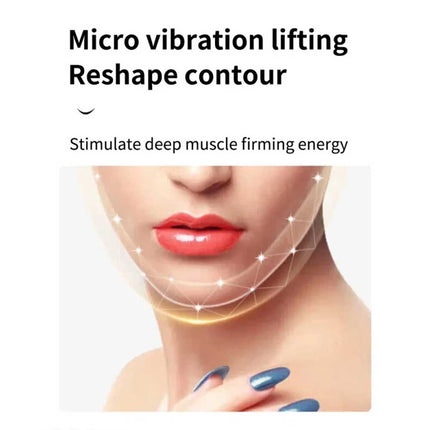 V-Face Shape Massager LED Photon Therapy: Skin Neck Lift, Slim Double-Chin Removal