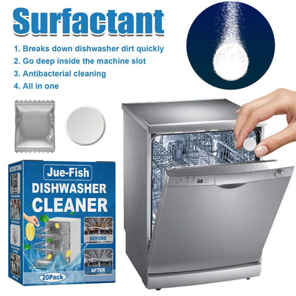 20 Packs Dishwasher Cleaning Tablets – Removes Limescale & Build-Up