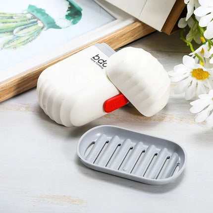 Travel Waterproof Soap Case with Lid, Portable Soap Dish Holder Container