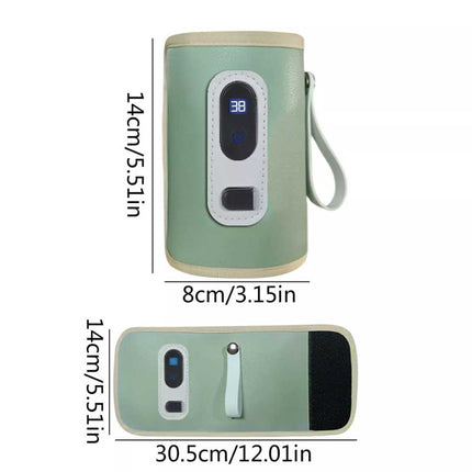 Portable USB Baby Milk Bottle Warmer for Car Heating Travel Bag