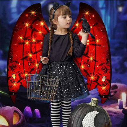 LED Light Up Butterfly Fairy Wings with Music for Girls Women