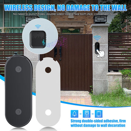 Wireless Smart Doorbell with WiFi Tuya Security Camera Phone Ring Alert