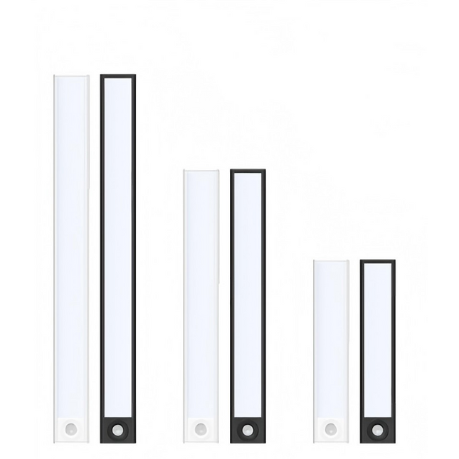 LED PIR Motion Sensor Strip Light Magnetic USB Rechargeable Cabinet