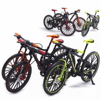 Mini 1 10 Diecast Metal Mountain Bike Finger Bicycle Racing Toy