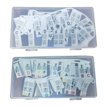 Silicone Reusable Piano Note Stickers for 88-Key Keyboard
