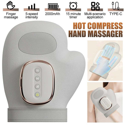 Cordless Hand Massager with Heat and Compression for Arthritis Relief