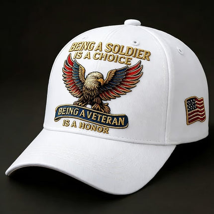 Veteran Commemorative Baseball Cap, Being a Soldier Embroidered Hat