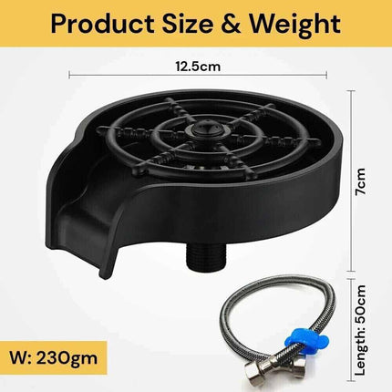 Kitchen Sink Glass Rinser, Automatic Cup & Bottle Washer for Bar
