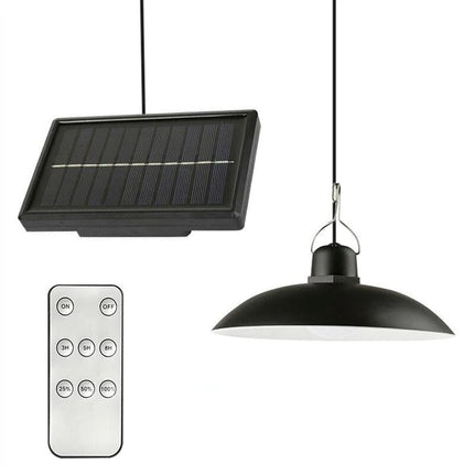 Solar Powered Hanging Pendant Light Outdoor Garden Yard Tent with Remote Control
