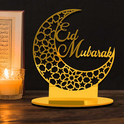 Islamic Eid Mubarak Acrylic Hanging Ornament Ramadan Home Decoration