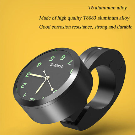 Waterproof Glow-in-the-Dark Motorcycle Bike Clock Handlebar Mount