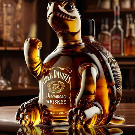 Turtle Whiskey Bottle 2025 Unique Animal Glass Decanter Good Gift