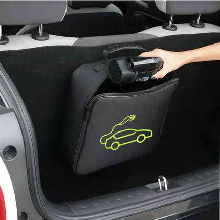 Portable EV Car Charging Cable Storage Bag for Jump Cables & Power
