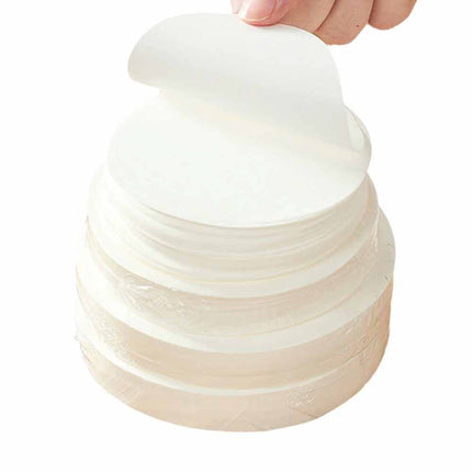 100Pcs 12cm Non-Stick Round Wax Discs for Hamburger Burger Patty Papers