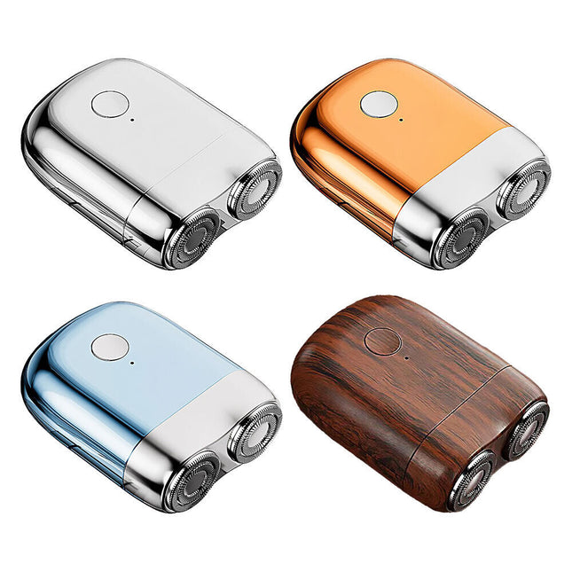 Men's Waterproof Electric Shaver USB Pocket Portable Double Head Washable Razor