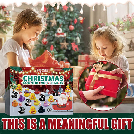 Christmas Advent Calendar 24 Days Countdown Box with Squeaky Duck Toy