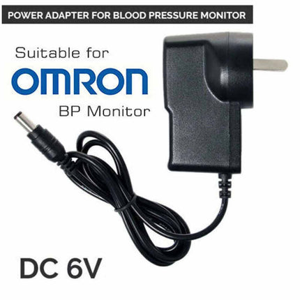 AU 6V Power Adapter for Omron Digital Blood Pressure Monitor Upper Arm