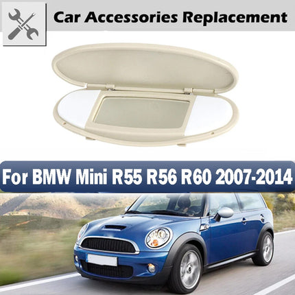 Sun Visor Vanity Mirror Cover for R55 R56 R60 2007-2014 Beige Gray