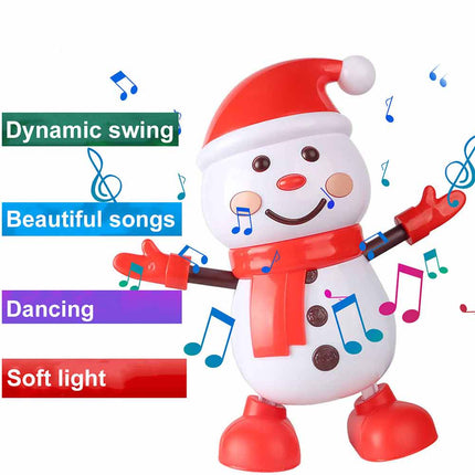 Musical Electric Snowman Dance Toy Xmas Decoration Gift for Children