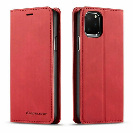 Magnetic Leather Flip Wallet Case Cover for iPhone 17 with Card Slot