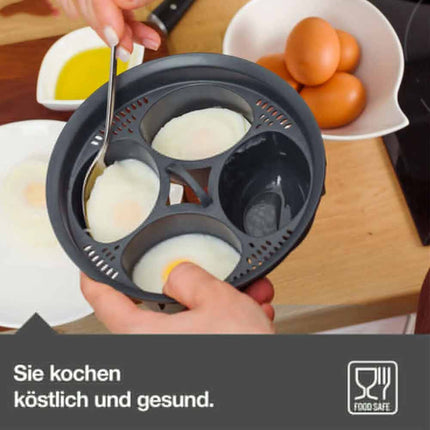 4 Egg Poacher Insert Non Stick for Thermomix TM5 TM6 Egg Poacher Accessory