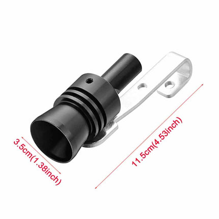 2PC XL Aluminum Turbo Sound Simulator Whistle Roar Exhaust Booster