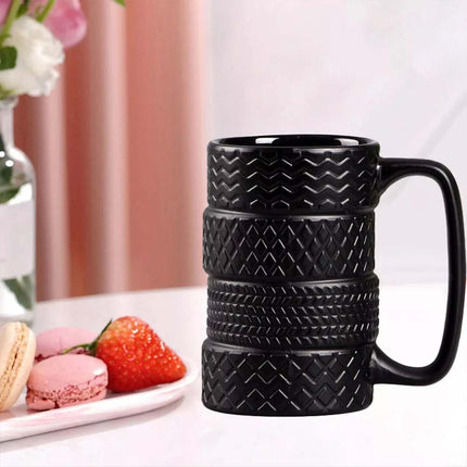 Tyre Tire Mug Large Ceramic 500ml Birthday Christmas Tea Coffee Gift