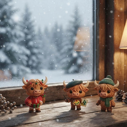 3D Highland Cow Advent Calendar 2026, 24 Days Christmas Countdown