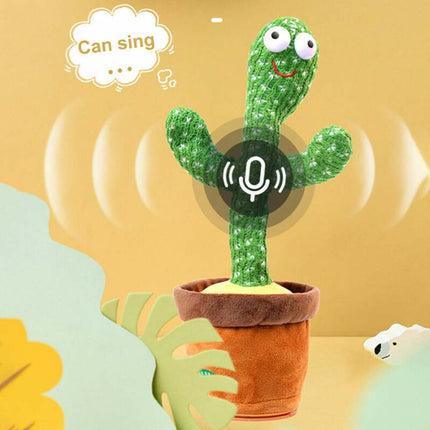 Talking Dancing Cactus Toy, Record & Repeat Sound, Kawaii Plush Doll Gift