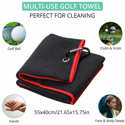 Golf Club Groove Cleaner Brush Set with Towel – Essential Accessory Gift