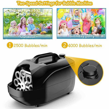 Electric Bubble Machine USB Automatic Bubble Blower Wedding Party Xmas